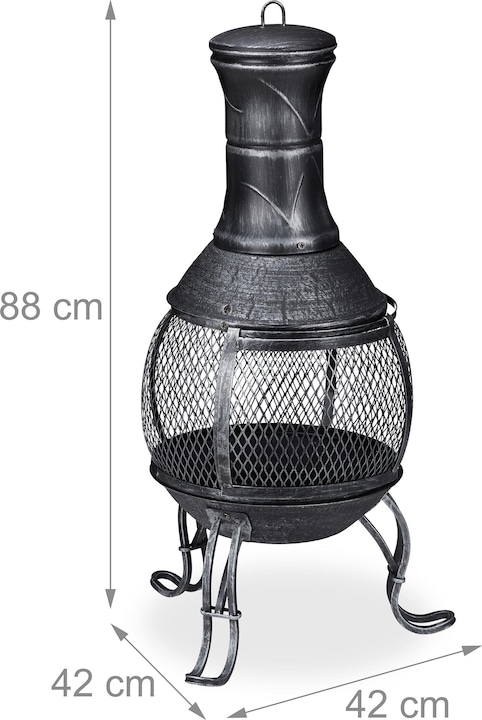 Actual product image Relaxdays Patio oven