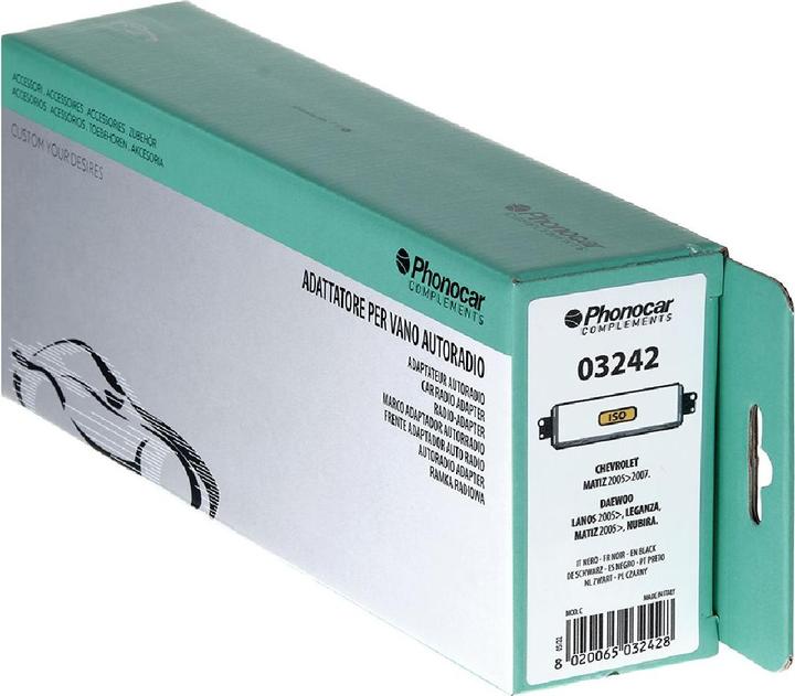 Actual product image Phonocar Radio panel black Chevrolet and Daewoo
