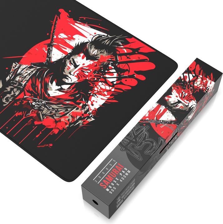 Actual product image Titanwolf Gaming mouse pad, 900 x 400mm XXL speed gaming mouse mat, mouse pad extra-large surface, Samurai (XXL)