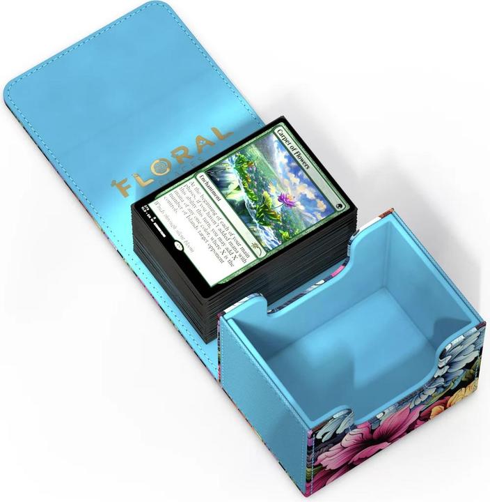Actual product image Ultimate Guard Kartenbox Sidewinder 100+ Floral Places – Springbloom
