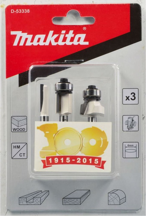 Produktbild Makita Fräser-Set 3tlg.