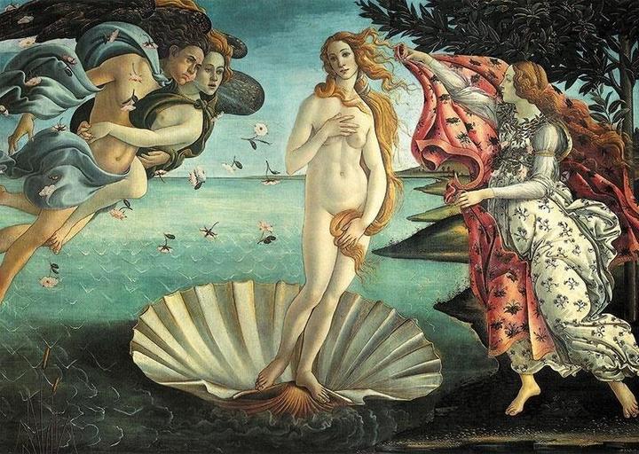 Actual product image Piatnik Botticelli The Birth of Venus T (1000 pieces)