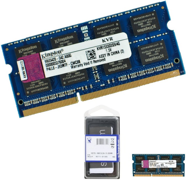 Produktbild Kingston ValueRAM (1 x 4GB, 1333 MHz, DDR3-RAM, SO-DIMM)