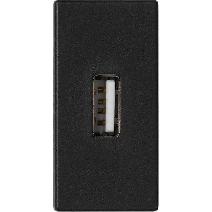 Kontakt Simon-Buchse K45, Elektronikkabel + Stecker, Grau