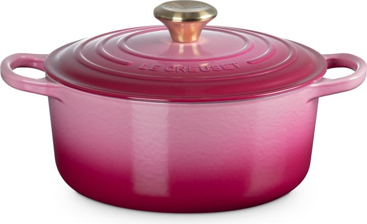 Produktbild Le Creuset Bräter Signature rund berry 24cm (Gusseisen, 24 x 16.60 cm)