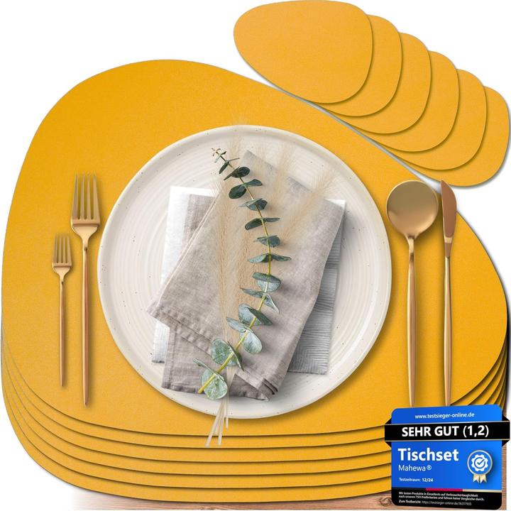 Image du produit Mahewa 6er-Set Tischsets mit Glasuntersetzer (6 pcs)