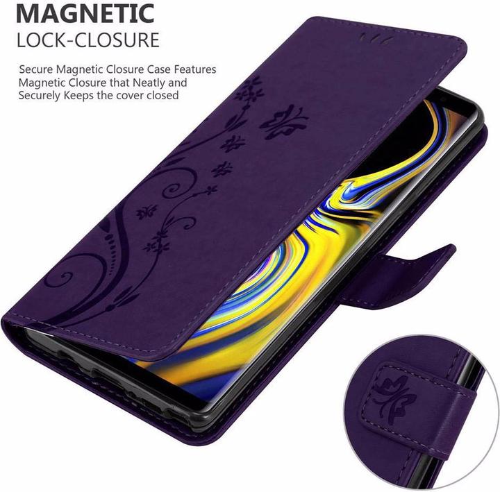 Actual product image Cadorabo Flower Book Cover (Samsung Galaxy Note 9)