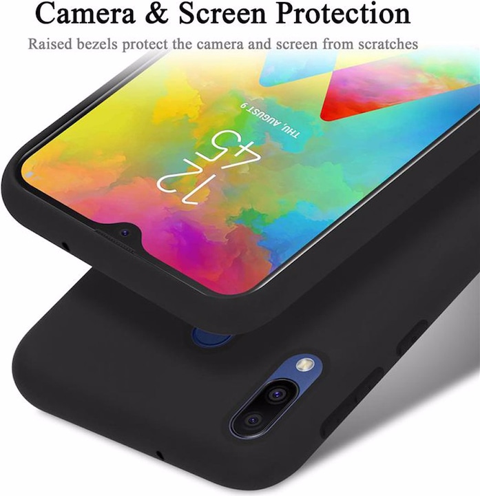 Actual product image Cadorabo TPU Liquid Silicone Case Cover (Samsung Galaxy M20)
