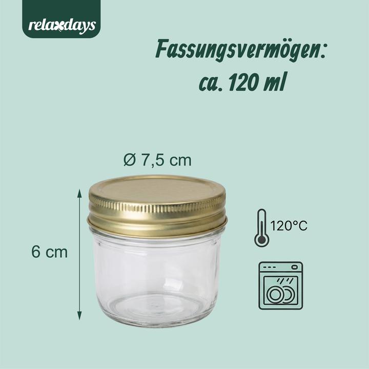 Produktbild Relaxdays Einmachgläser-Set (0.12 l)