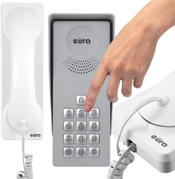 Produktbild Eura GEGENSPRECHANLAGE "" ADP-36A3 "INGRESSO BIANCO" - 1-Familie externe Kassette mit Scrambler