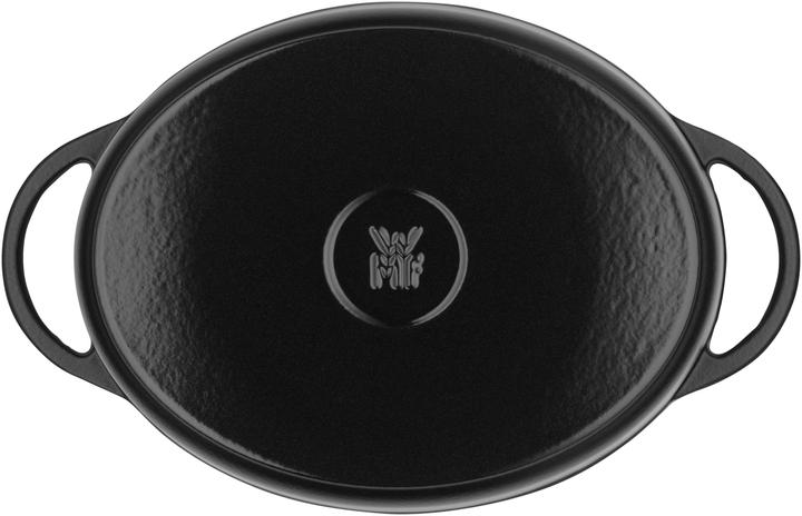 Produktbild WMF Bräter oval mit Gussdeckel 30x23,5cm 5,0 l Gusseisen emailliert Induktion (Bräter + Schmortopf, Aluminium, 30 x 17 cm)