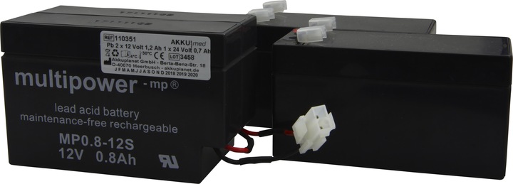 Immagine prodotto XCell Batteria al piombo adatta al letto ospedaliero Hill Rom tipo AvantGuard LI159AX, 1600, 1200 (2 pz., 1200 mAh)