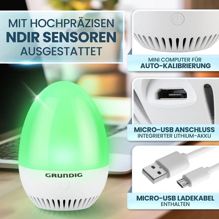 Produktbild Grundig CO2 Messgerät Ampel Air