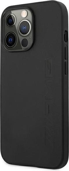Image du produit Mercedes AMG AMHCP14LDOLBK étui rigide en cuir pour iPhone 14 Pro 6,1" czarny/black Hot Stamped (Apple iPhone 14 Pro)