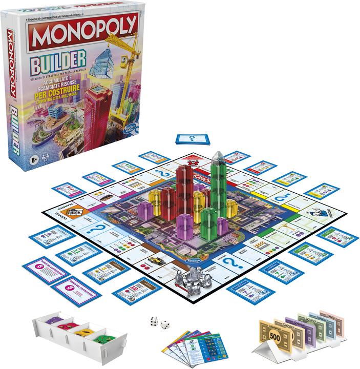 Produktbild Hasbro Gaming Monopoly Builder (Italienisch, 2 - 4 Spieler)