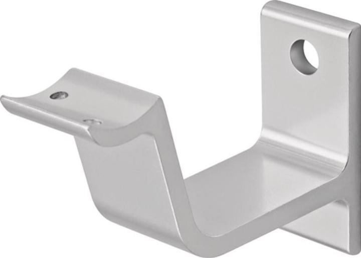 Immagine prodotto Hermeta Supporto per corrimano 3553 Supporto curvo in alluminio anodizzato argento (Alluminio)