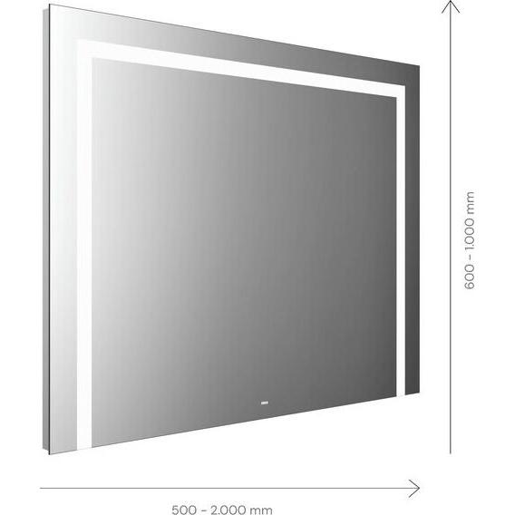 Emco, Spiegelschrank, MI 220 LED-Lichtspiegel, drei Lichtausschnitte, verdeckter Sensorschalter, Breite 1900mm, 10419