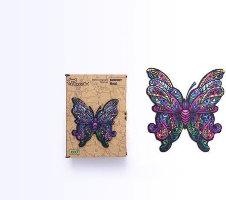 Produktbild PuzzleOk Holz-Öko-Puzzle 103 Bunter Schmetterling A3