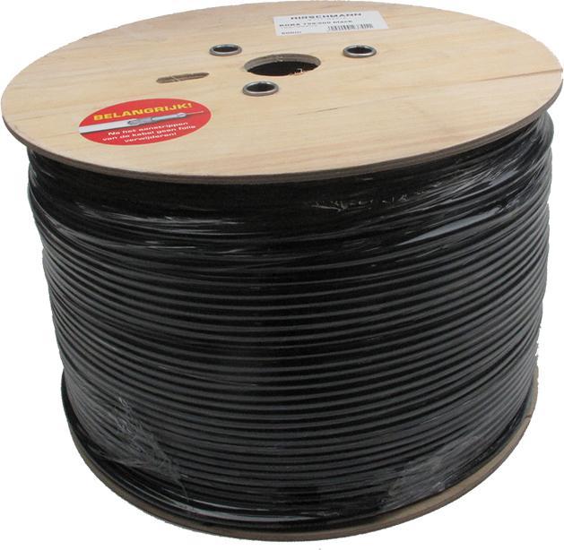 Produktbild Hirschmann KOKA 799 Eca outdoor coaxkabel op haspel / zwart - 500 meter (Antennenkabel)