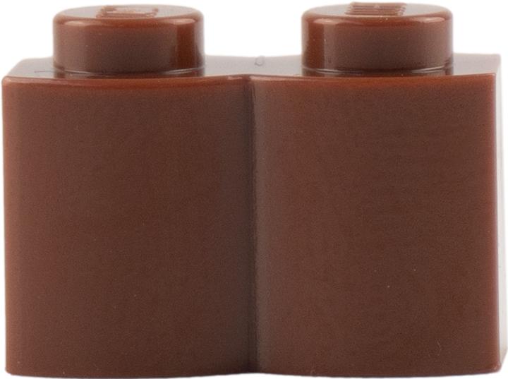 Produktbild LEGO 1x2 Steine Log Rotbraun - Palisade Mauersteine (30136, LEGO Zubehör)