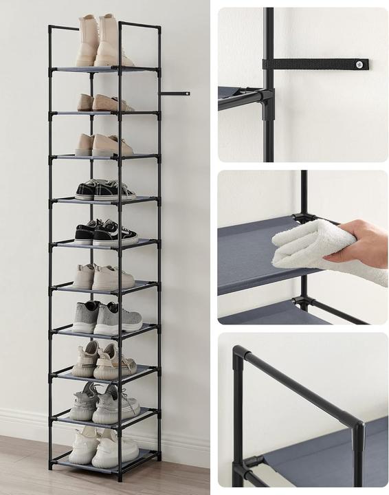 Actual product image Songmics Shoe rack (33 x 33 x 173 cm)