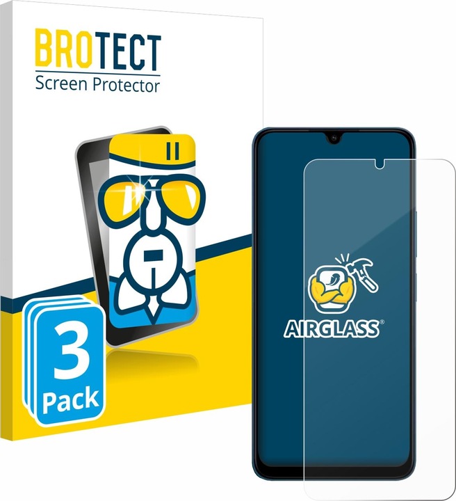 Produktbild BROTECT AirGlass Panzerglasfolie (3 Stück, Xiaomi Redmi 13C 5G)