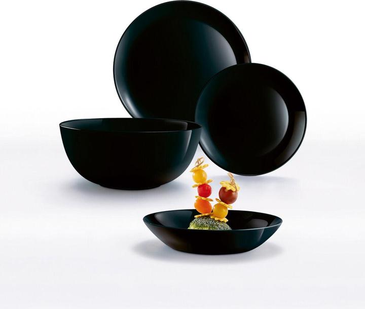 Actual product image Luminarc Schale Diwali Noir Glas 14,5 cm (24 Stück) (14.50 cm, 24 x)