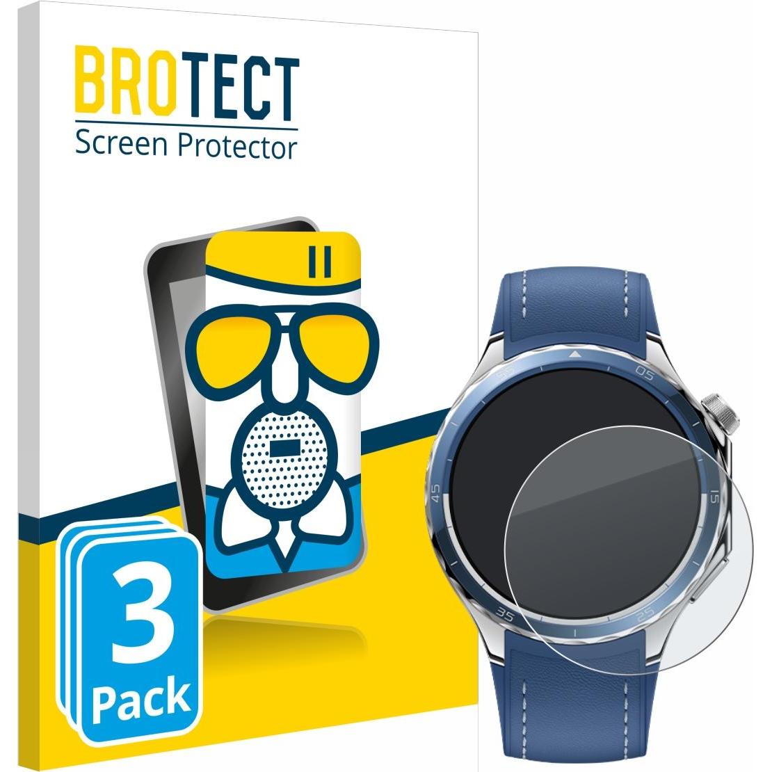 BROTECT Schutzglas Schutzfolie Displayschutz Display Schutz Glas Folie matt, Smartwatch Schutzfolie, Grau