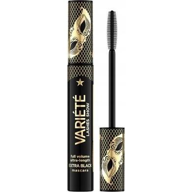 Eveline, Mascara, Cosmetics Variete Mascara For Eyelashes Increasing Volume And Length, Extreme Black, 10 Ml