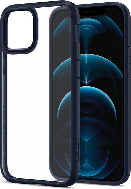 Actual product image Spigen Ultra Hybrid Cell Phone Protective Case 15.5 cm (6.1" ) Cover Blue (Apple iPhone 12, Apple iPhone 12 Pro)