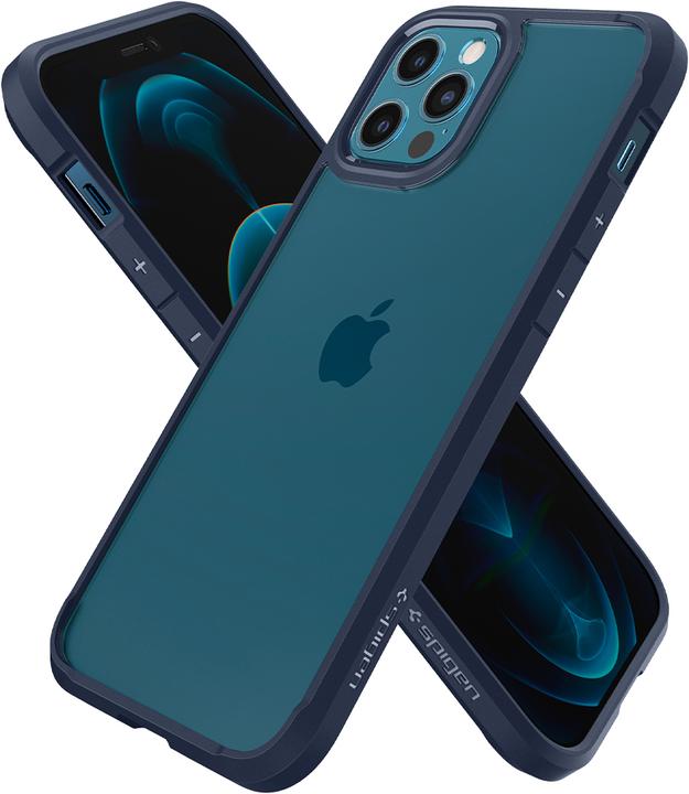 Actual product image Spigen Ultra Hybrid Cell Phone Protective Case 15.5 cm (6.1" ) Cover Blue (Apple iPhone 12, Apple iPhone 12 Pro)