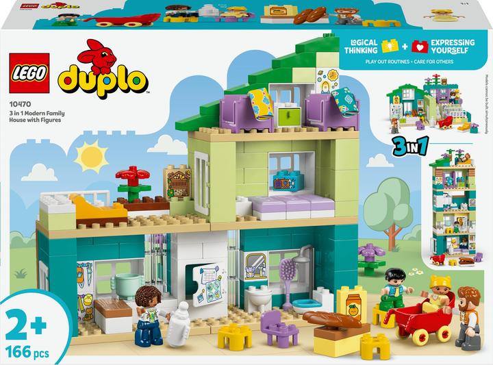 LEGO Modernes Familienhaus mit Figuren – 3-in-1-Set (10470)