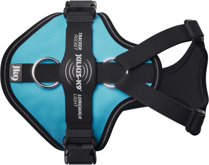 Produktbild Julius-K9 K9 Longwalk light sele w/trackerpocket,Aquamarine,XS (XS, Hund, Allgemein)