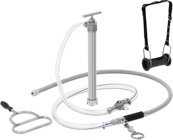 Produktbild Wiesenfield Drenchbesteck Drenchpumpe Drencher Kühe Kälber Edelstahlsonde Bissschutz Ventil