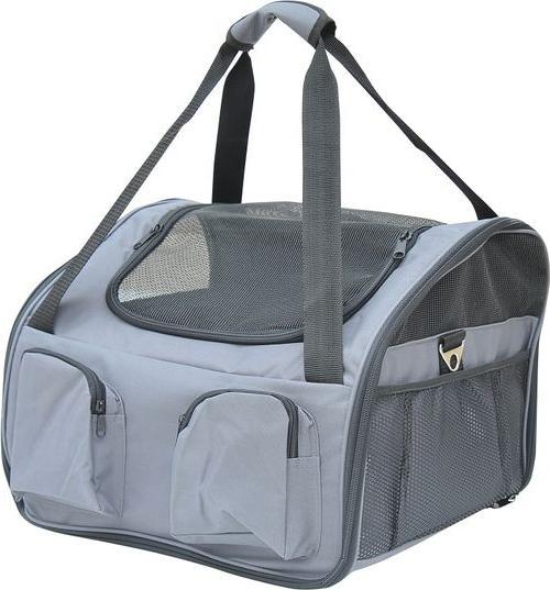 Produktbild Swisshandel24 Transportbox Tragetasche 41 x 34 x 30cm Oxford Gewebe grau (Hund, Faltbar)