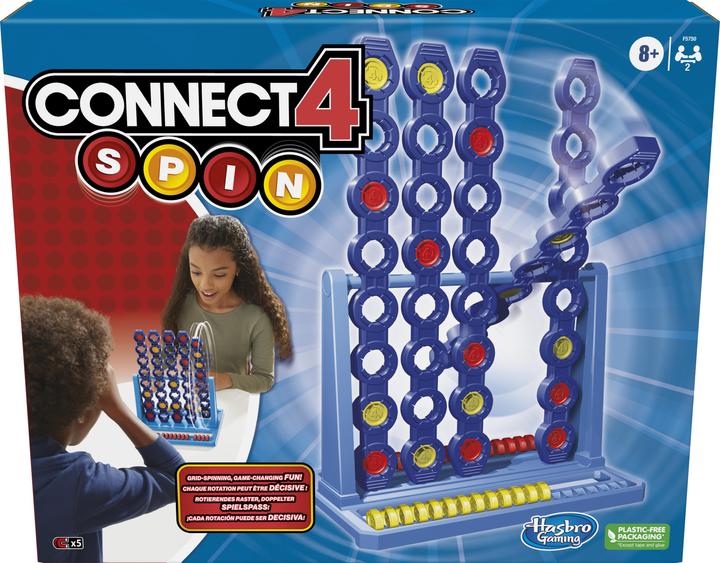 Actual product image Hasbro Gaming Connect 4 Spin Game, Features Spinning Connect 4 Grid, Game for 2 Players, Strategy Game for Familie (2 Players)