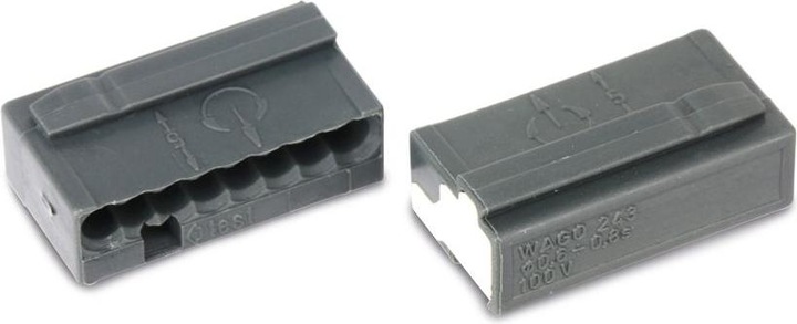 Actual product image Wago Push wire terminal block,8 way