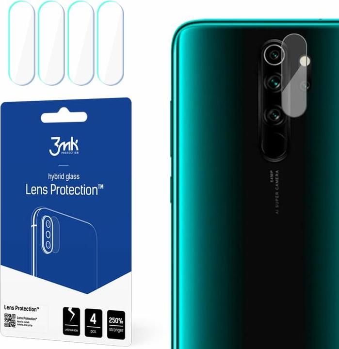 Actual product image 3MK Camera protection glass, camera glass (1 Piece, Xiaomi Redmi Note 8 Pro)