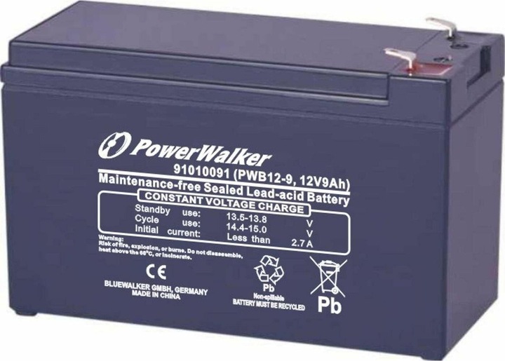 Powerwalker PWB12-9 12V 9Ah Bleigel Batterie Akku fuer USV -Z-