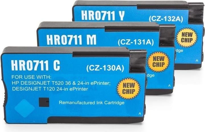 Produktbild Hermex Alternative Tintenpatrone zu HP 711 (M, C, Y)