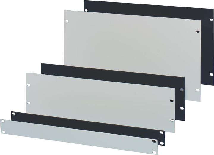 Actual product image Schroff 19in. Blank Front Panel, 2U, RAL 7035