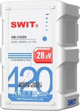Produktbild Swit HB-C420S | 420Wh 500W Super-High-load 28V Battery, V-Mount, also ideal for long term use or hig (1 Stk., 420 mAh)