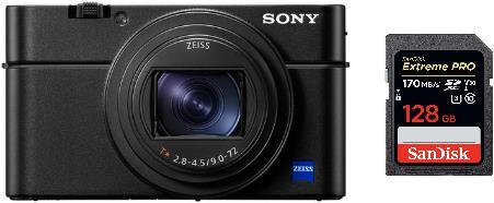 Sony Cyber-shot DSC RX100 VII 128GB SD-Kit (24 - 200 mm, 20.10 Mpx, 1")