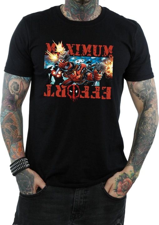 Actual product image Mens Deadpool Maximum Effort T-Shirt (M)