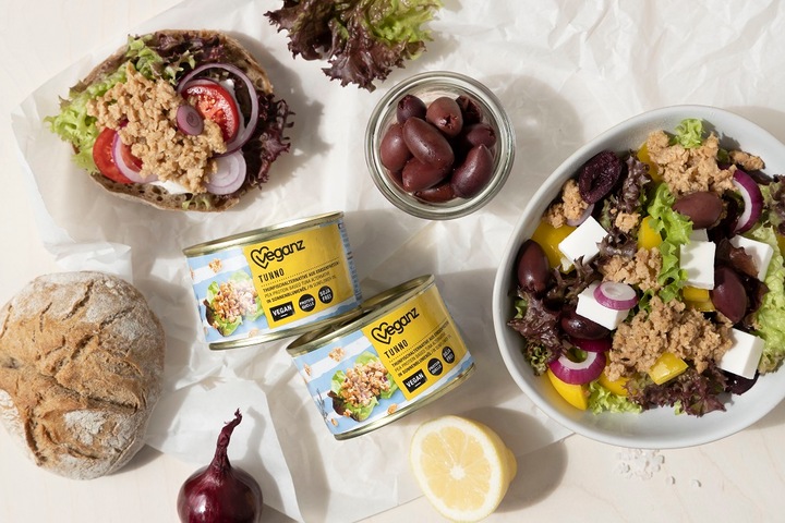 Immagine prodotto Veganz Tunno, alternativa vegana al tonno a base di proteine di pisello (140 g)