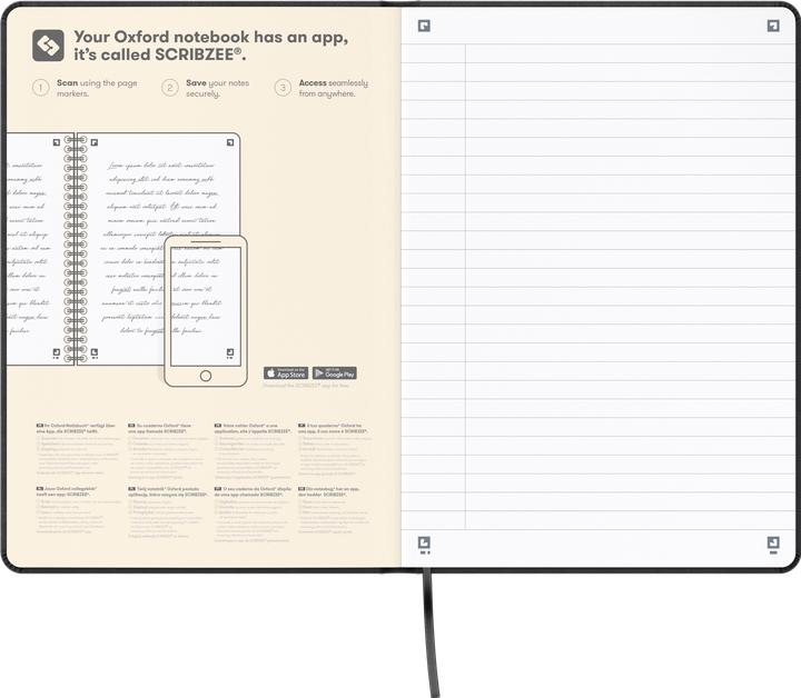 Actual product image Oxford Notebook "Signature", A5 (A5, Lined, Hardcover)