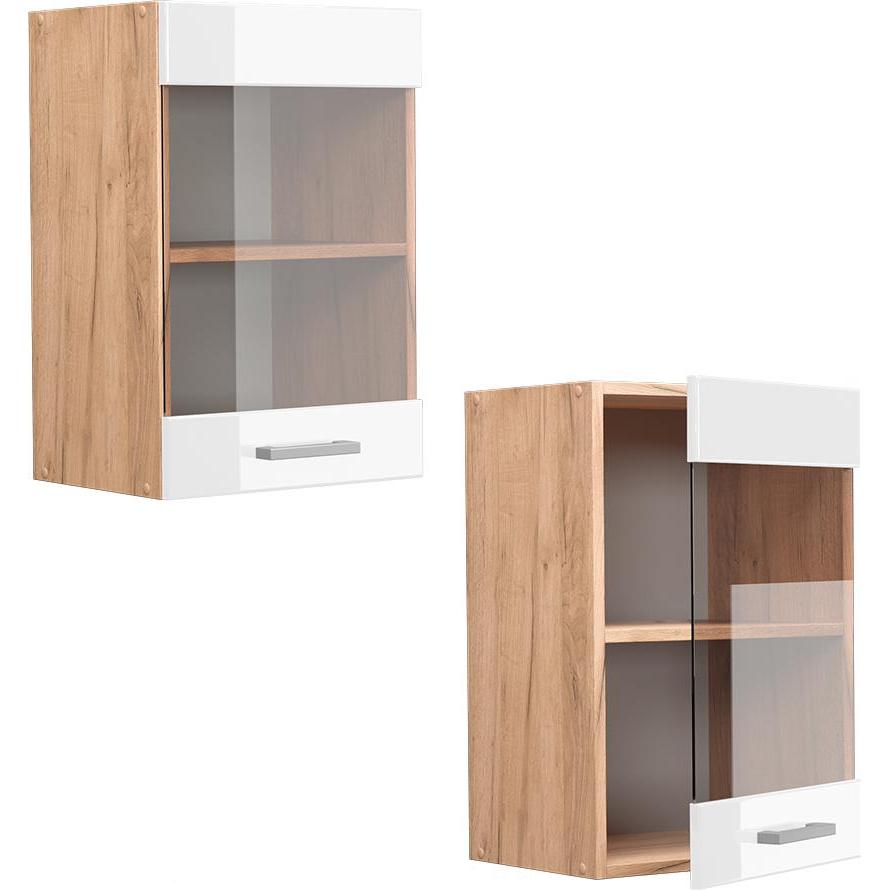 Vicco, Regal, Küchenglasschrank R-Line