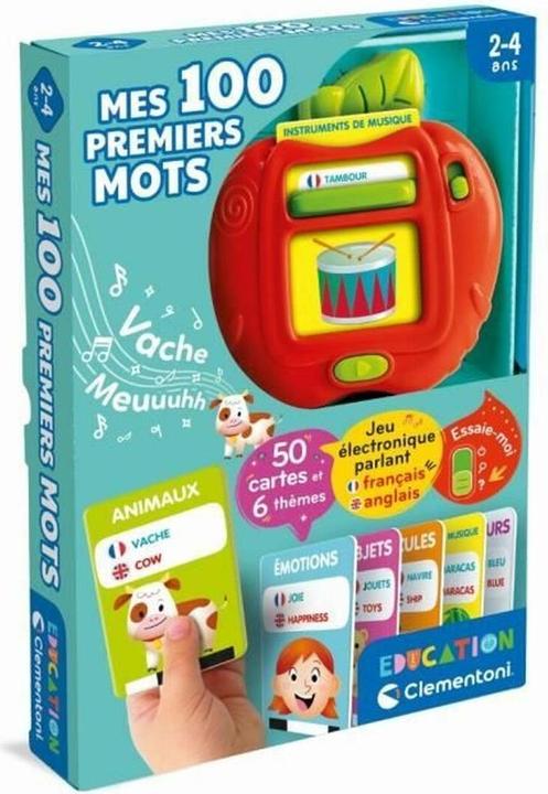 Actual product image Clementoni Lernspiel My first 100 words Bilingual (English, French)