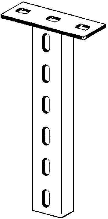 Produktbild Niedax NIE HUF50/500E3 HÃ¤ngestiel U-Profil 50x22x500mm Edelstahl