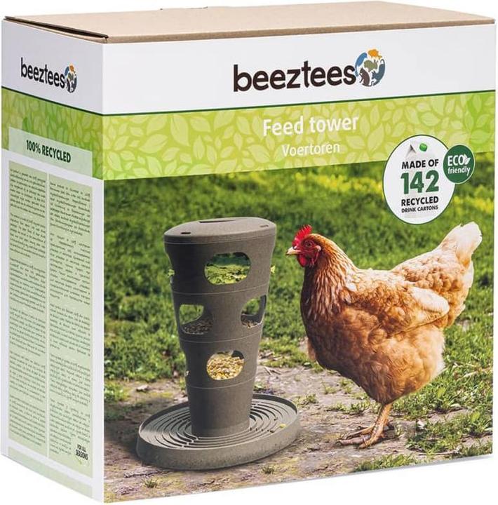 Produktbild Beeztees Futterstelle Hühner Futterturm, Grau